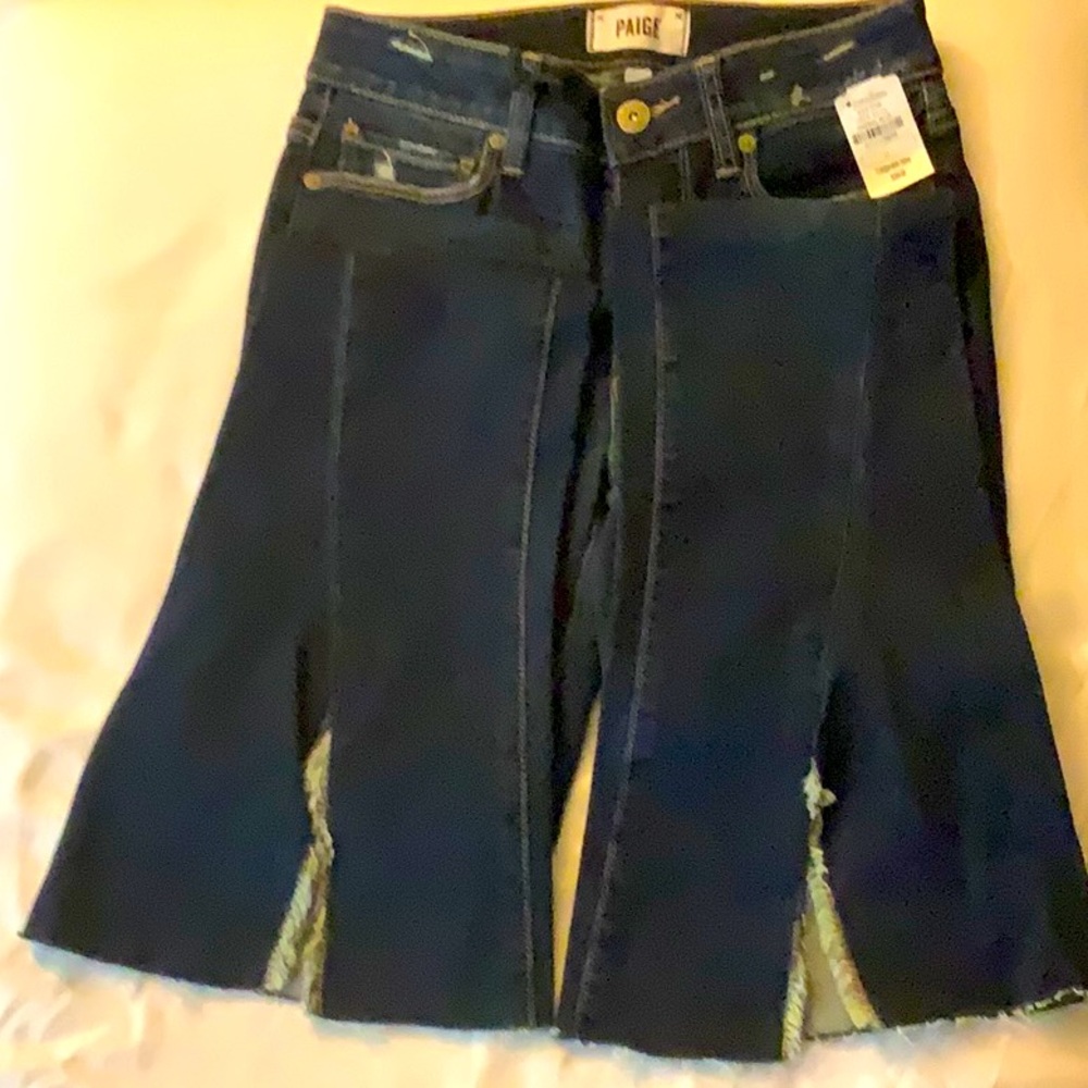 NWT Girls PAIGE 24” Skinny Flare Jeans - Picture 2 of 5